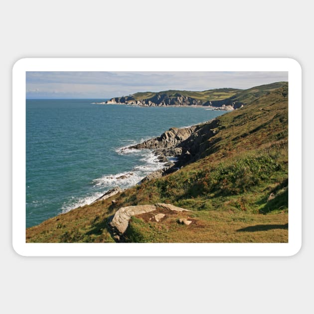 Rockham Bay & Bull Point, North Devon Sticker by RedHillDigital